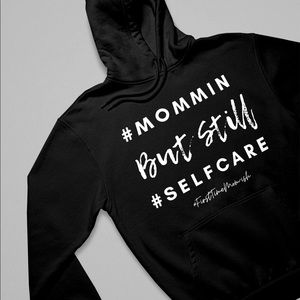 Branded black hoodie